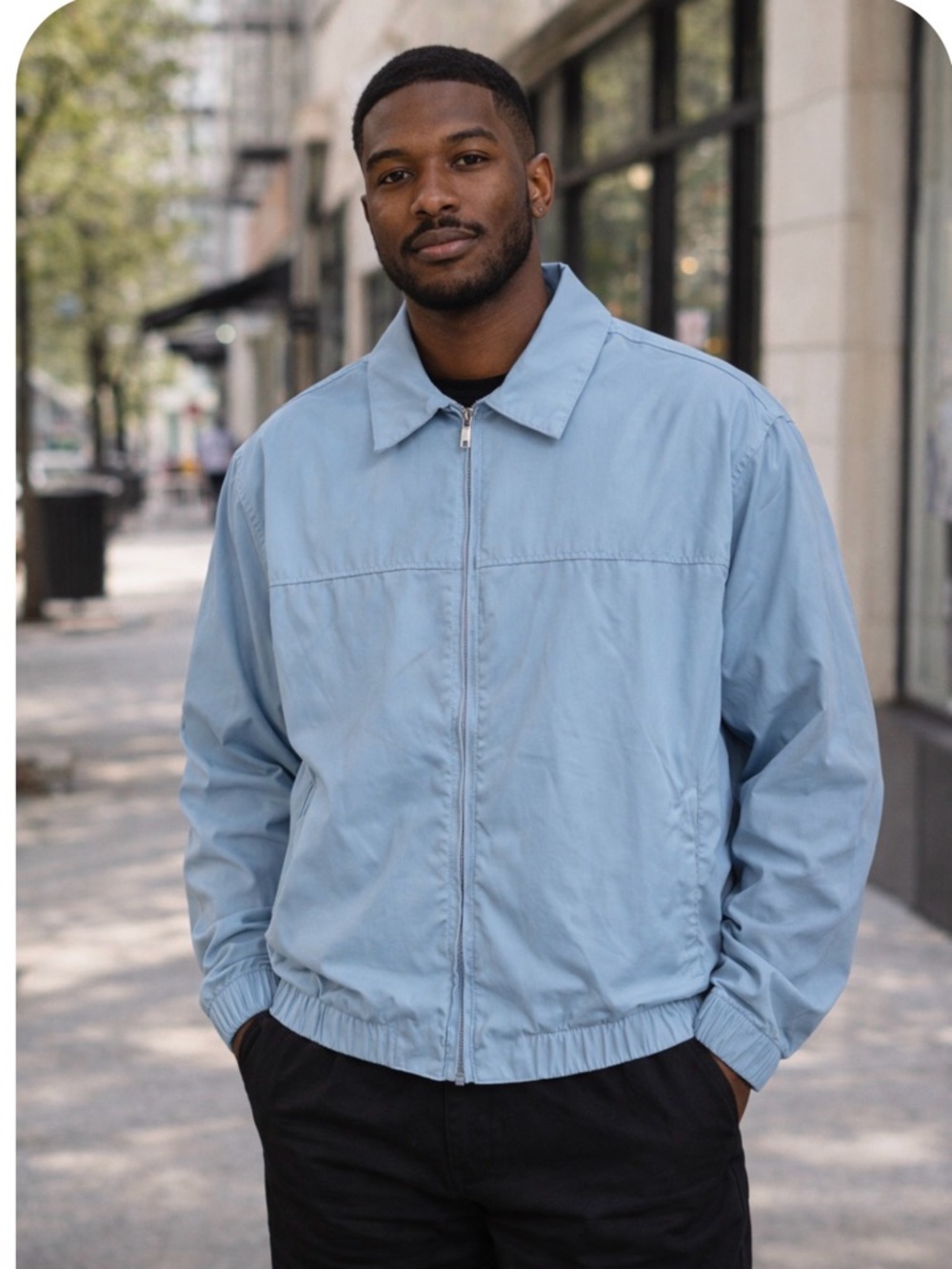 Sky Blue Men's Lightweight Jacket